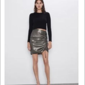 Zara Pencil Skirt with Ruching Detail